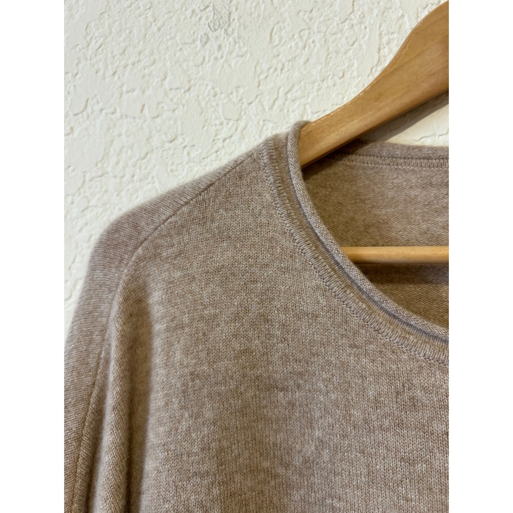 Quince Sweater Sz S/M Oatmeal Mongolian Cashmere Batwing Quiet Luxury Minimalist - Picture 3 of 9